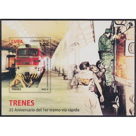 Cuba HB 270 2010 Trenes Trains MNH Cuba HB 270 2010 Trenes Trains MNH
