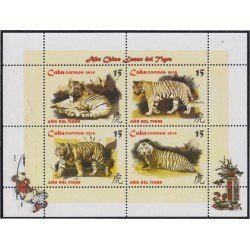 Cuba HB 268 2010 Año Chino Lunar del Tigre MNH Cuba HB 268 2010 Año Chino Lunar del Tigre MNH