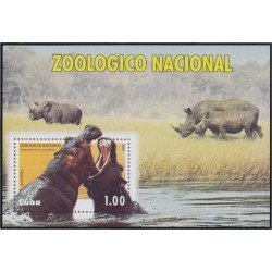 Cuba HB 266 2009 Zoológico Nacional Hipopótamo MNH Cuba HB 266 2009 Zoológico Nacional Hipopótamo MNH