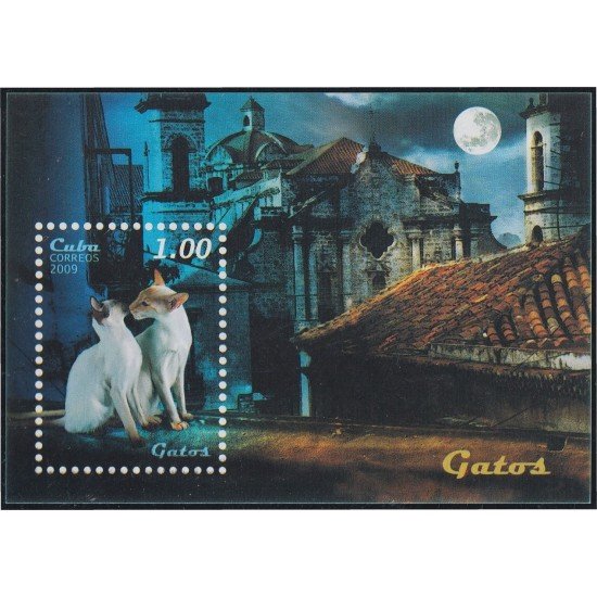 Cuba HB 263 2009 Gatos Cats MNH Cuba HB 263 2009 Gatos Cats MNH