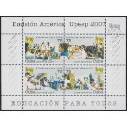 Cuba HB 229B 2007 América Upaep Educación para todos MNH Cuba HB 229B 2007 América Upaep Educación para todos MNH