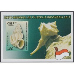 Cuba HB 289 2012 Exposición Mundial en Indonesia Crustáceos MNH