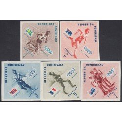 Rep. Dominicana 457/61 1957 Deportes Juegos olímpicos de Melbourne Sin dentar Rep. Dominicana 457/61 1957 Deportes Juegos olímpicos de Melbourne Sin dentar