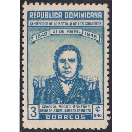 Rep. Dominicana 405 1949 General Pedro Santana Sin Goma Rep. Dominicana 405 1949 General Pedro Santana Sin Goma