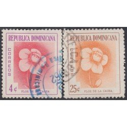 Rep. Dominicana 494/95 1958 Flor de La Caoba usados
