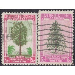 Rep. Dominicana 449/50 1956 Repoblación Forestal usados Rep. Dominicana 449/50 1956 Repoblación Forestal usados