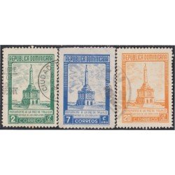 Rep. Dominicana 431/33 1954 Monumento a La Paz de Trujillo usados Rep. Dominicana 431/33 1954 Monumento a La Paz de Trujillo usados
