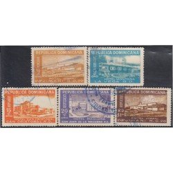 Rep. Dominicana 410/14 1950 Hoteles de República Dominicana usados Rep. Dominicana 410/14 1950 Hoteles de República Dominicana usados