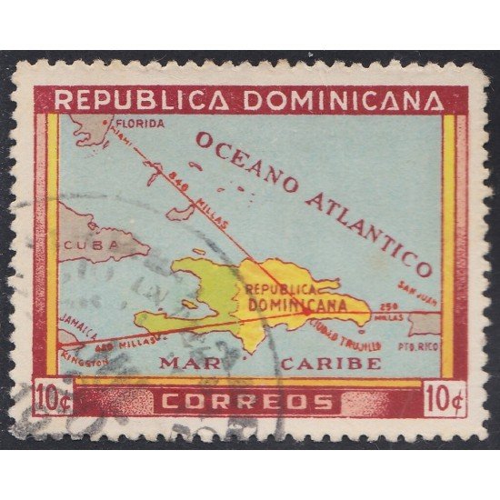 Rep. Dominicana 393 1946 450º Aniversario de la Fundación de Santo Domingo usados Rep. Dominicana 393 1946 450º Aniversario de la Fundación de Santo Domingo usados
