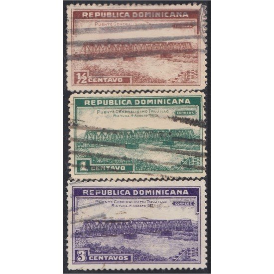 Rep. Dominicana 267/69 Puente Generalísimo Trujillo usados