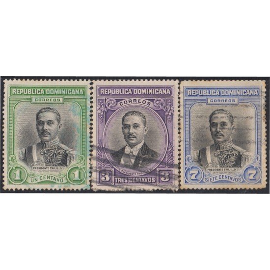 Rep. Dominicana 261/63 1933 Presidente Trujillo usados