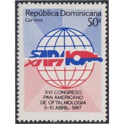 Rep. Dominicana 1008 1987 VI Congreso de Oftalmología MNH Rep. Dominicana 1008 1987 VI Congreso de Oftalmología MNH