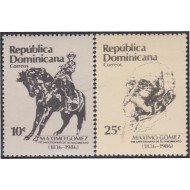 Rep. Dominicana 1006/07 1986 Máximo Gómez MNH
