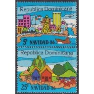 Rep. Dominicana 1005EF 1986 Navidad Christmas MNH