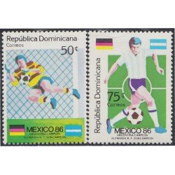 Rep. Dominicana 1004/05 1986 Argentina Campeón de Fútbol MNH Rep. Dominicana 1004/05 1986 Argentina Campeón de Fútbol MNH