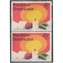 Rep. Dominicana 979/80 1985 Frutas Típicas Navideñas MNH Rep. Dominicana 979/80 1985 Frutas Típicas Navideñas MNH