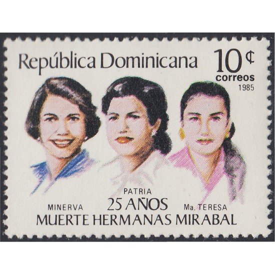 Rep. Dominicana 978 1985 Hermanas Mirabal MNH Rep. Dominicana 978 1985 Hermanas Mirabal MNH