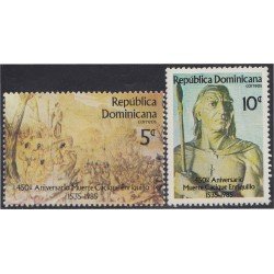 Rep. Dominicana 975/76 1985 450 Aniversario muerte Cacique Enriquillo MNH Rep. Dominicana 975/76 1985 450 Aniversario muerte Cacique Enriquillo MNH