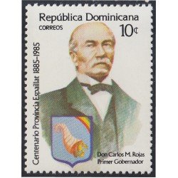 Rep. Dominicana 962 1985 Don Carlos M. Rojas MNH Rep. Dominicana 962 1985 Don Carlos M. Rojas MNH