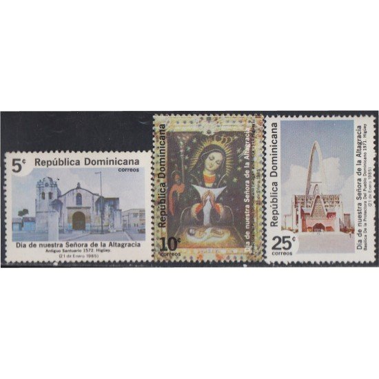 Rep. Dominicana 953/55 1985 Día de Nuestra Señora de La Altagracia MNH Rep. Dominicana 953/55 1985 Día de Nuestra Señora de La Altagracia MNH