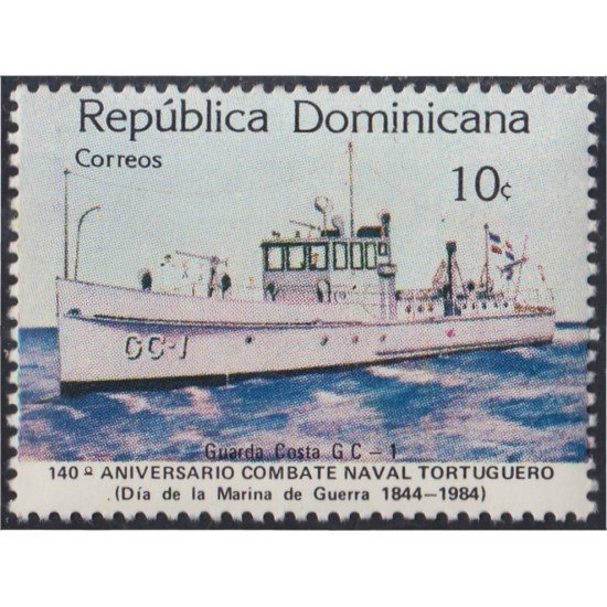 Rep. Dominicana 924 1984 140 Aniversario combate naval Tortuguero MNH Rep. Dominicana 924 1984 140 Aniversario combate naval Tortuguero MNH
