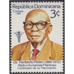 Rep. Dominicana 922 1984 Dr Heriberto Pieter MNH Rep. Dominicana 922 1984 Dr Heriberto Pieter MNH
