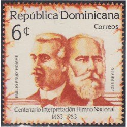 Rep. Dominicana 909 1983 Emilio Prud Homme y José Reyes MNH Rep. Dominicana 909 1983 Emilio Prud Homme y José Reyes MNH
