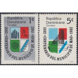 Rep. Dominicana 903/04 1983 Centenario del Municipio de Mao MNH Rep. Dominicana 903/04 1983 Centenario del Municipio de Mao MNH