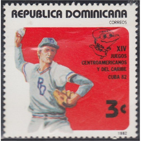 Rep. Dominicana 890 1982 XIV Juegos Centroamericanos y del Caribe MNH Rep. Dominicana 890 1982 XIV Juegos Centroamericanos y del Caribe MNH