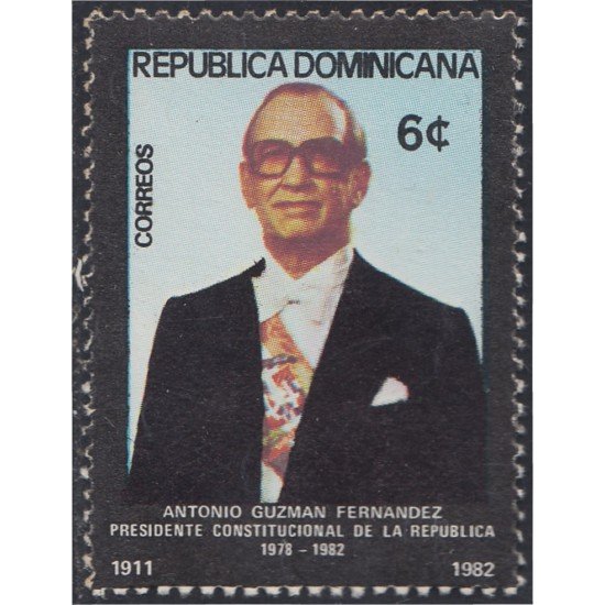 Rep. Dominicana 889 1982 Antonio Guzmán Fernández MNH Rep. Dominicana 889 1982 Antonio Guzmán Fernández MNH