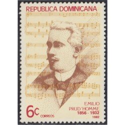 Rep. Dominicana 888 1982 Emilio Prud Homme MNH Rep. Dominicana 888 1982 Emilio Prud Homme MNH
