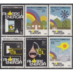 Rep. Dominicana 882/87 1982 Ahorre energía MNH Rep. Dominicana 882/87 1982 Ahorre energía MNH