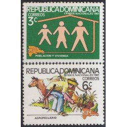 Rep. Dominicana 874/75 1981 Censos nacionales MNH Rep. Dominicana 874/75 1981 Censos nacionales MNH