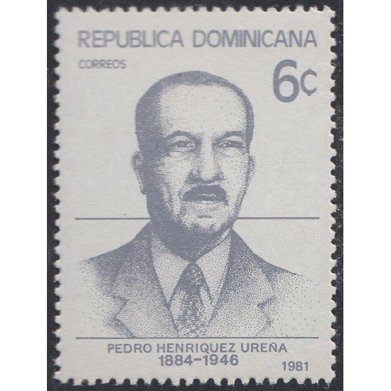 Rep. Dominicana 871 1981 Pedro Henriquez Ureña MNH Rep. Dominicana 871 1981 Pedro Henriquez Ureña MNH