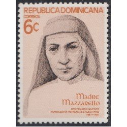 Rep. Dominicana 866 1981 Madre Mazzarello MNH Rep. Dominicana 866 1981 Madre Mazzarello MNH