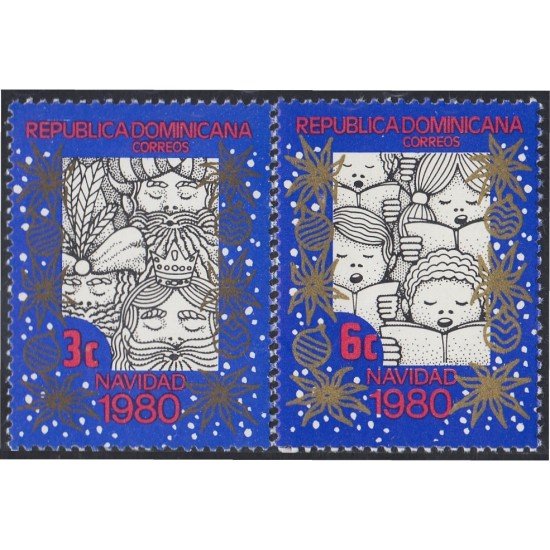 Rep. Dominicana 862/63 1980 Navidad Christmas MNH Rep. Dominicana 862/63 1980 Navidad Christmas MNH