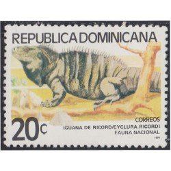 Rep. Dominicana 859 1980 Fauna Reptil Iguana de Ricord MNH Rep. Dominicana 859 1980 Fauna Reptil Iguana de Ricord MNH