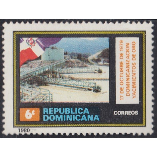 Rep. Dominicana 854 1980 Yacimiento de Oro MNH Rep. Dominicana 854 1980 Yacimiento de Oro MNH