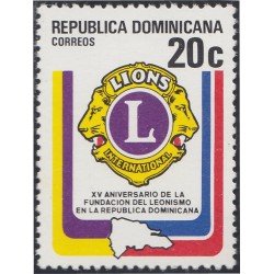 Rep. Dominicana 846 1979 XV Aniversario de la Fundación del Leonismo en Dominicana MNH Rep. Dominicana 846 1979 XV Aniversario de la Fundación del Leonismo en Dominicana MNH