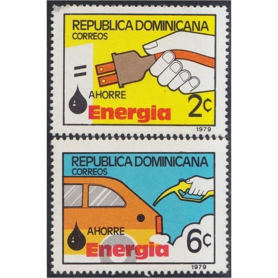 Rep. Dominicana 840/41 1979 Ahorre energía MNH Rep. Dominicana 840/41 1979 Ahorre energía MNH