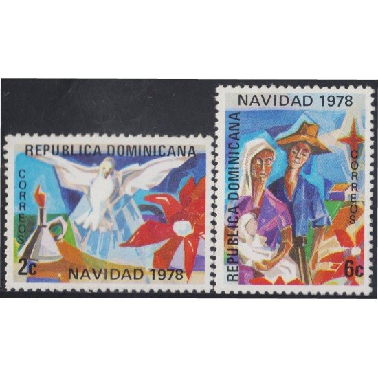Rep. Dominicana 829/30 1978 Navidad Christmas MNH Rep. Dominicana 829/30 1978 Navidad Christmas MNH