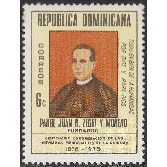 Rep. Dominicana 823 1978 Padre Juan N. Zegri y Moreno MNH Rep. Dominicana 823 1978 Padre Juan N. Zegri y Moreno MNH
