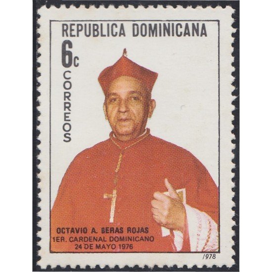 Rep. Dominicana 820 1978 Cardenal Octavio A. Beras Rojas MNH Rep. Dominicana 820 1978 Cardenal Octavio A. Beras Rojas MNH