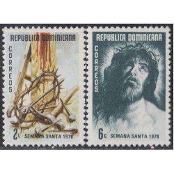 Rep. Dominicana 818/19 1978 Semana Santa MNH Rep. Dominicana 818/19 1978 Semana Santa MNH
