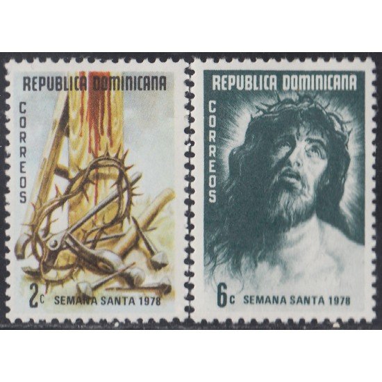 Rep. Dominicana 818/19 1978 Semana Santa MNH Rep. Dominicana 818/19 1978 Semana Santa MNH