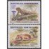 Rep. Dominicana 815/16 1977 Animales Jutía Iguana Congreso de medicina veterinaria MNH