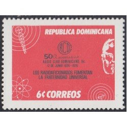 Rep. Dominicana 797 1976 50 Aniversario de Radio Club Dominicano MNH
