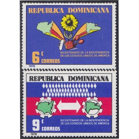 Rep. Dominicana 790/91 1976 V MNH Rep. Dominicana 790/91 1976 V MNH