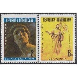 Rep. Dominicana 786/87 1976 Navidad Christmas MNH