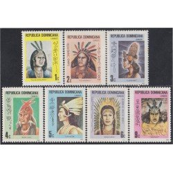 Rep. Dominicana 770/76 1975 Indios MNH